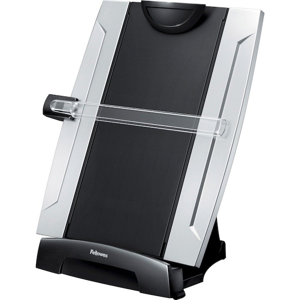 Fellowes Desktop Copyholder, w/ Memo Board, 10-1/4"x6"x15", BK/SR FEL8033201 - main